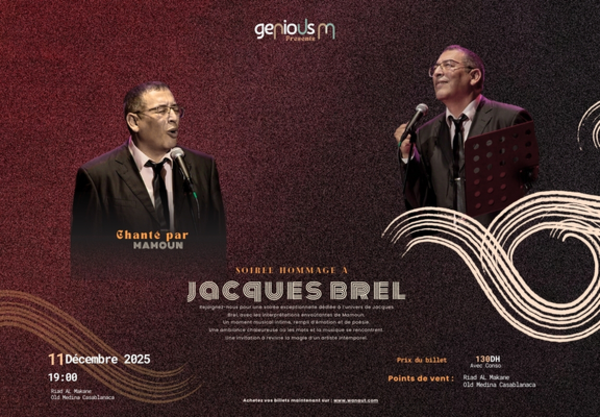Soirée Hommage à jacques brel Chanté par Mamoun