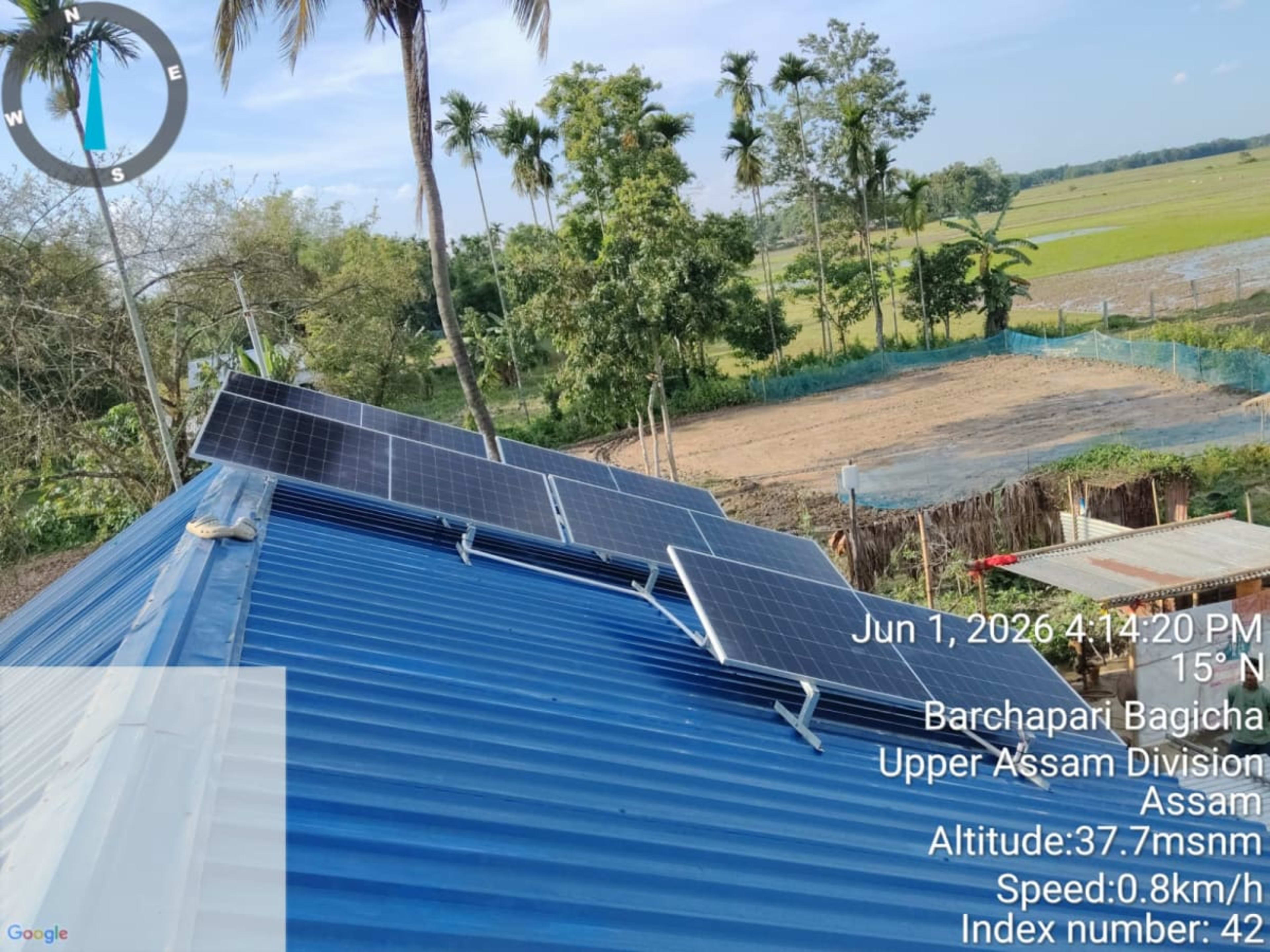 3kW Residential Solar Installation with ₹85,800 subsidy under PM Surya Ghar Yojana at [Bokakhat] — installed by Adree Energy Systems Private Limited