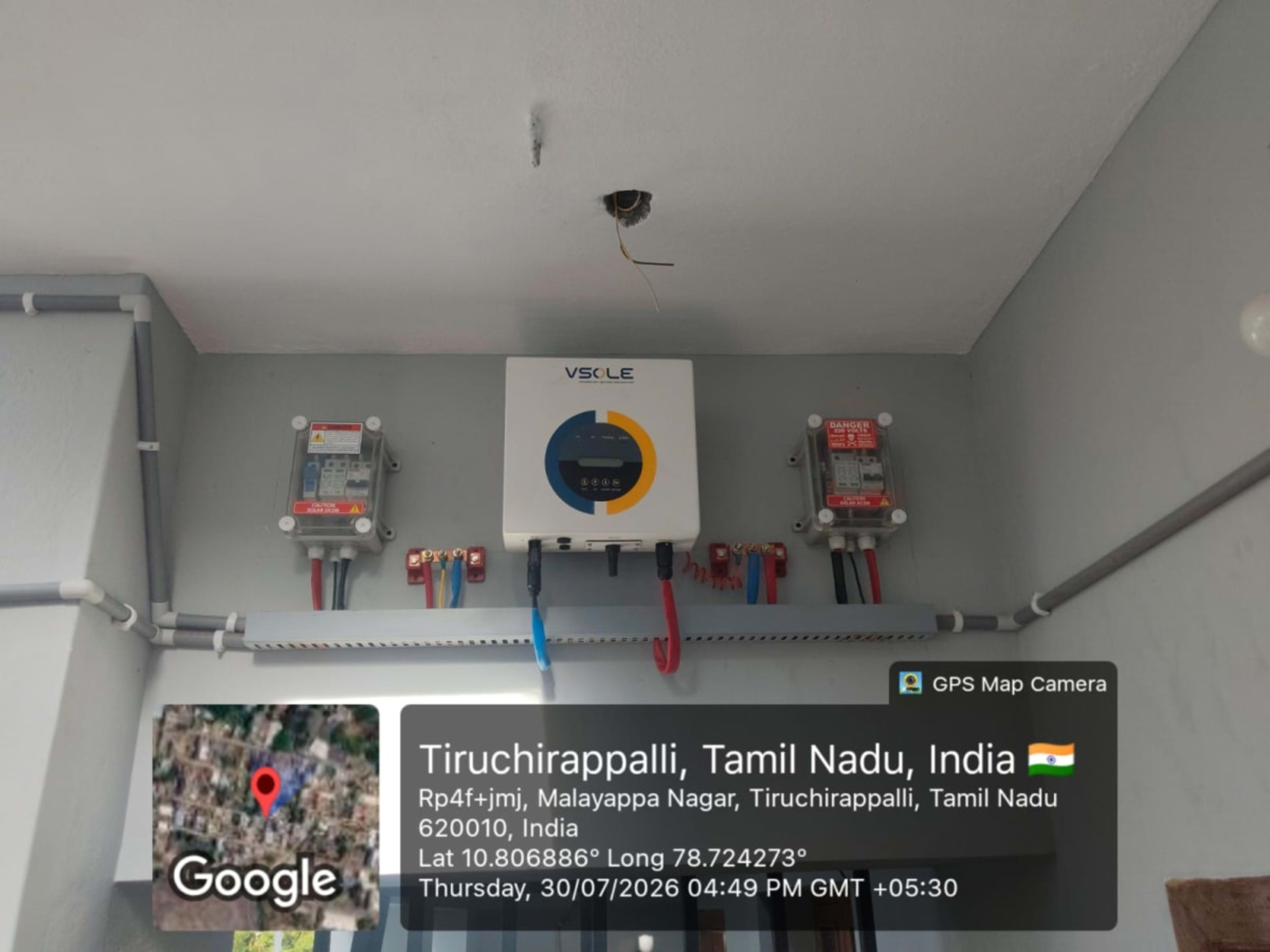3kW Residential Solar Installation with ₹78000 subsidy under PM Surya Ghar Yojana at [Trchy 
] — completed solar installation