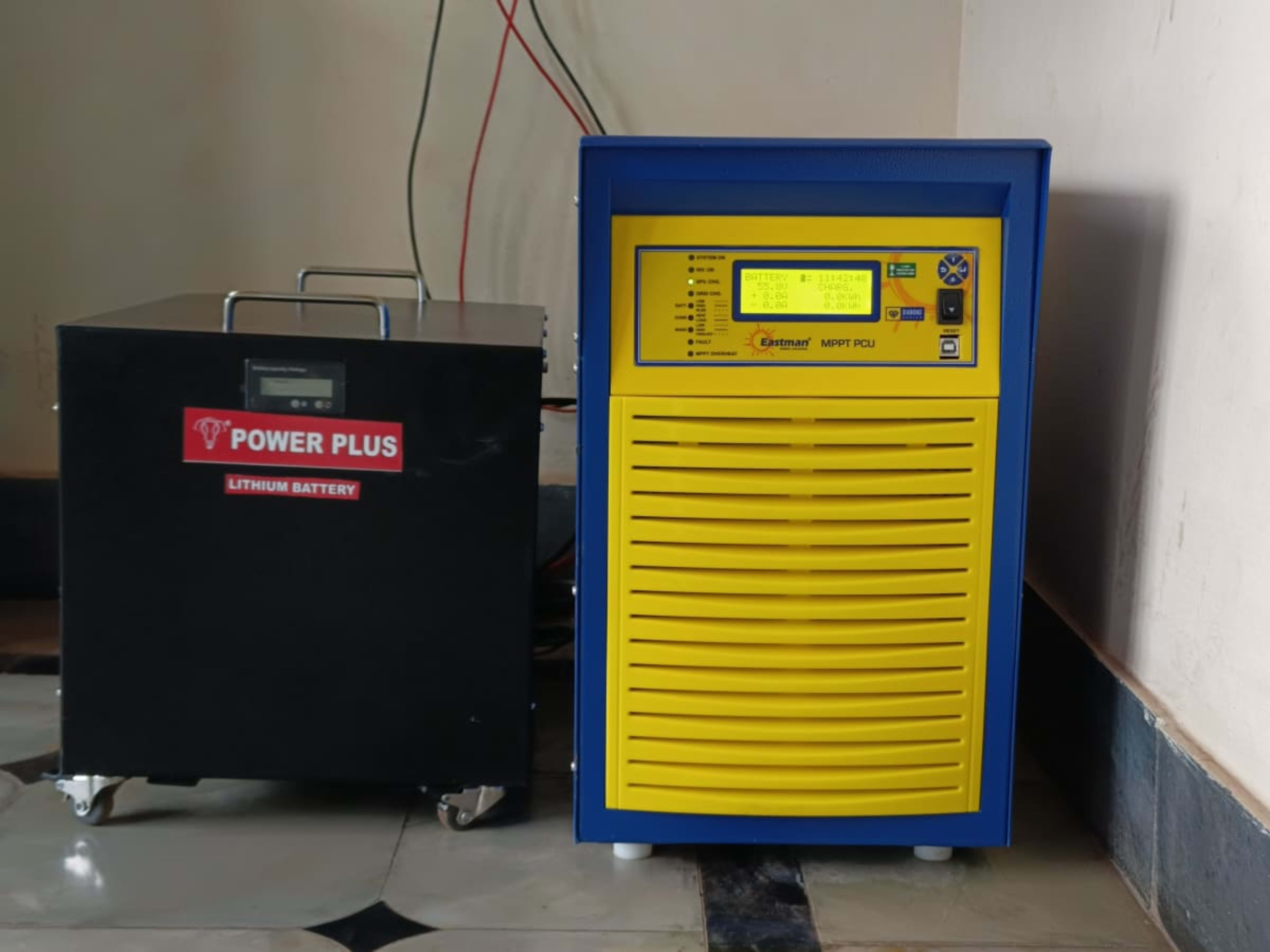 offgrid 3 kw system with lithium ion battary — installed by Mahati enterprises