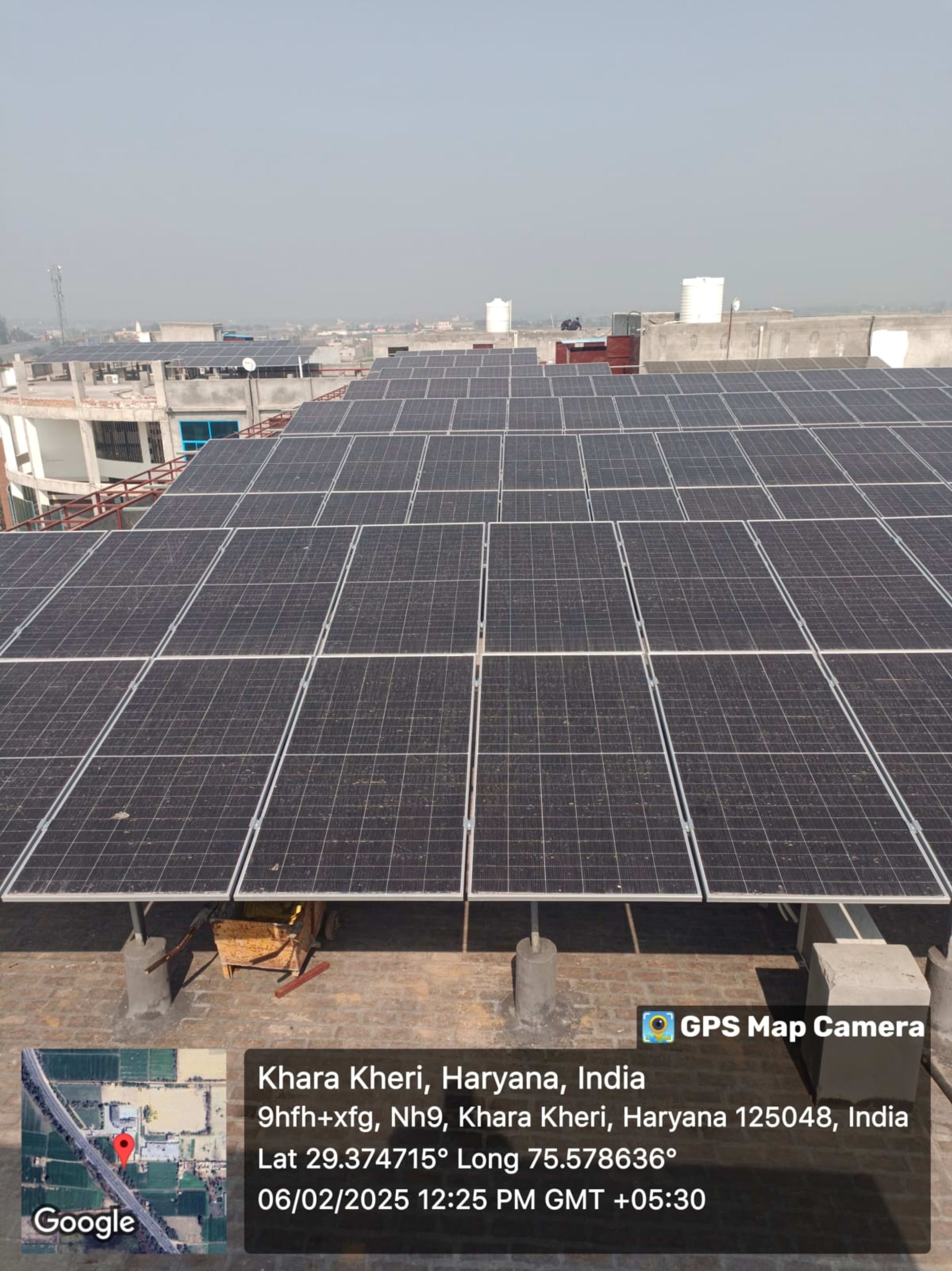 150 KW ROYAL INTERNATIONAL SCHOOL, KHARA KHERI — installed by HAM Solar Power PVT. Ltd.