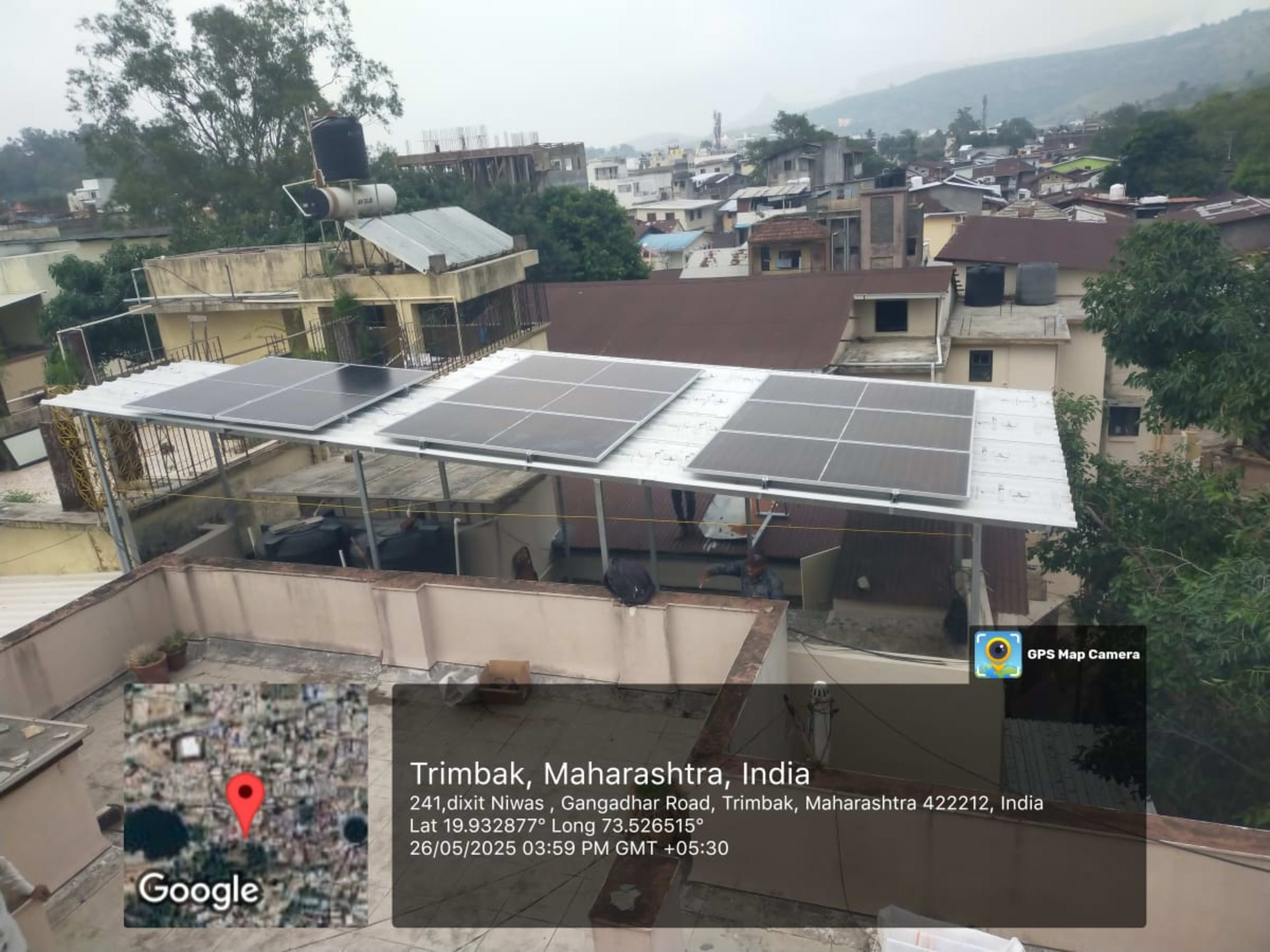 4 kw Rooftop Solar System  — installed by ATHARVA SOLAR TECHNOLOGY 