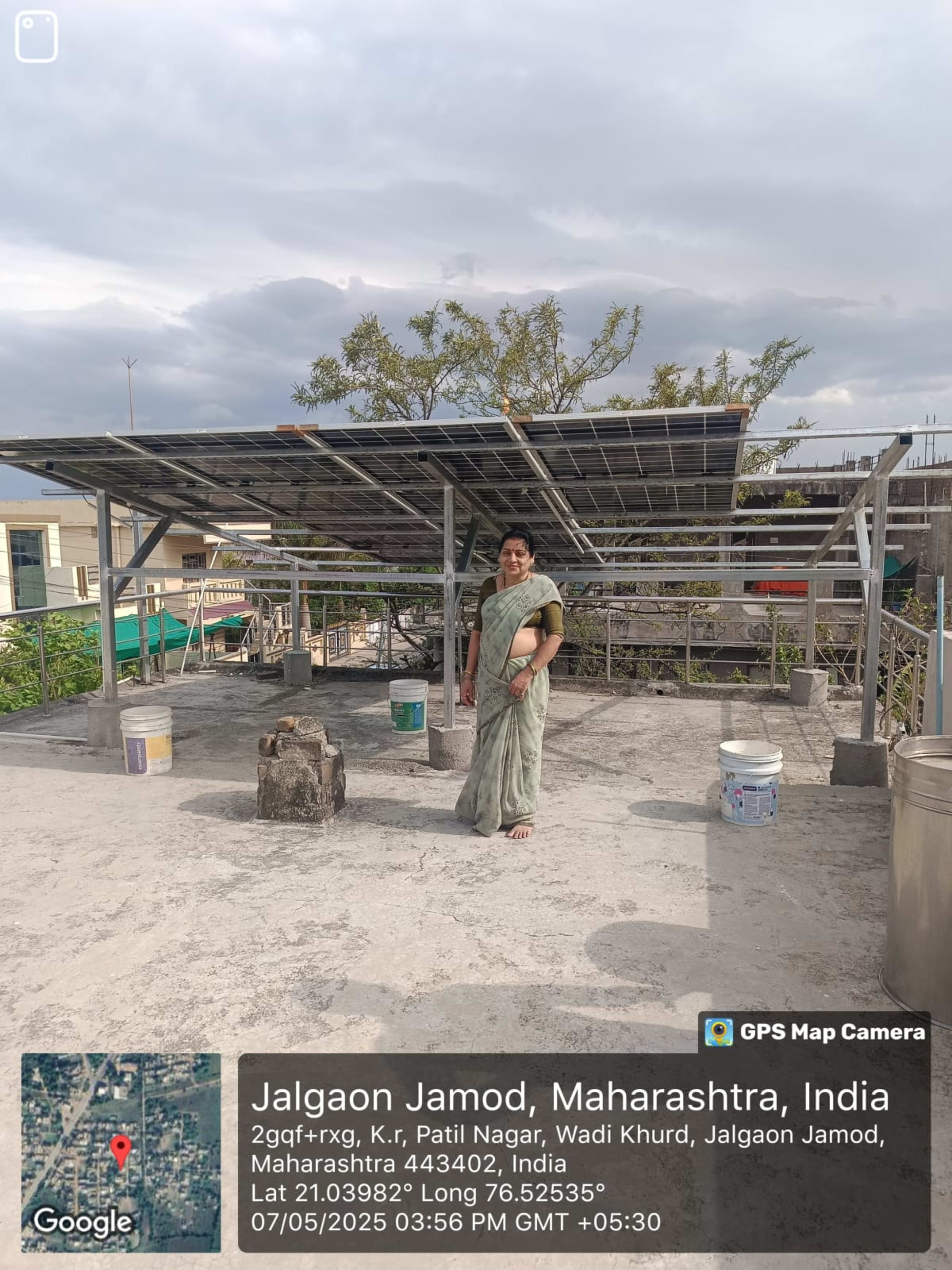 3 kw solar installation  — installed by Tanmay Traders 
