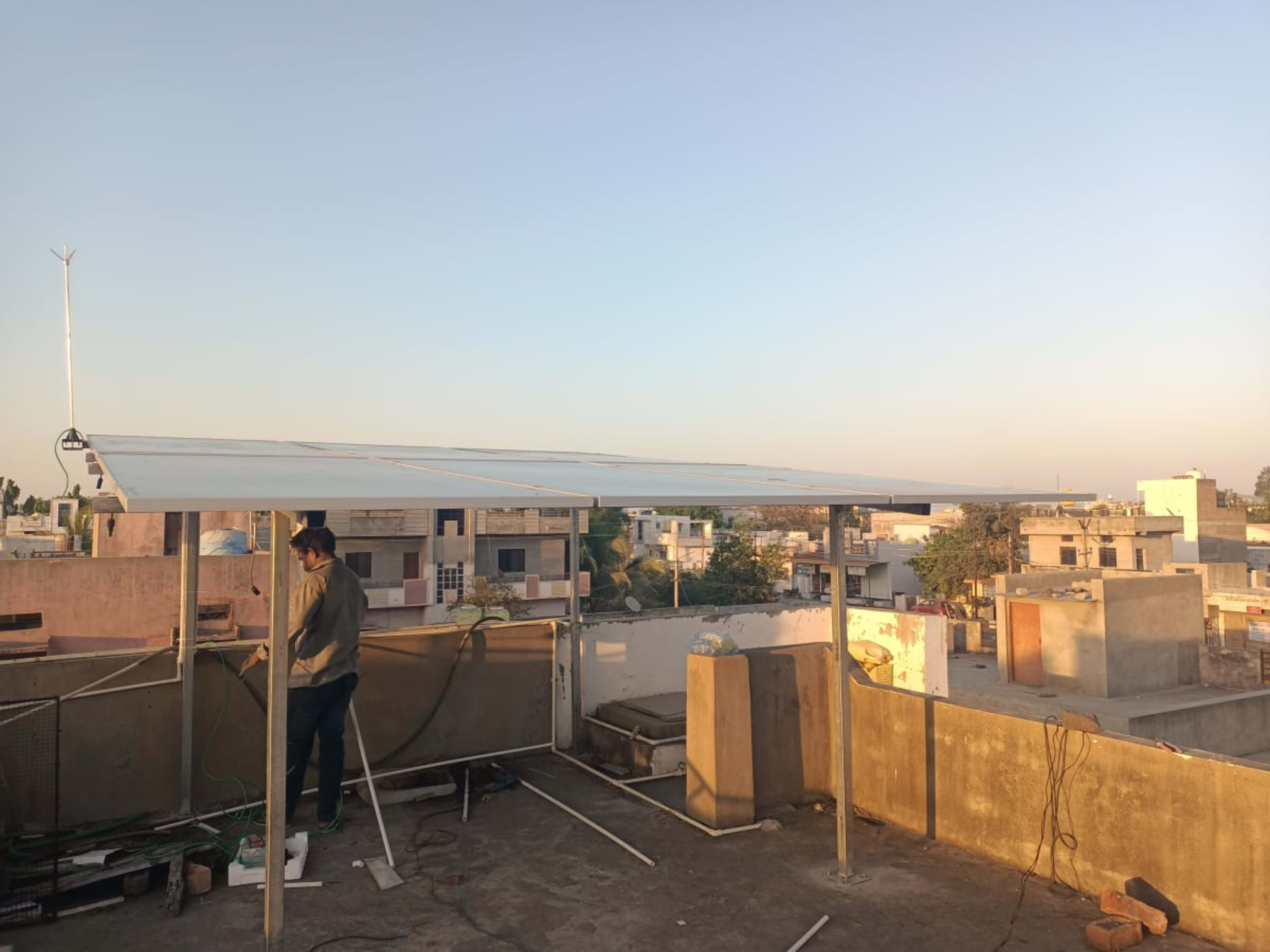 Ongrid 3kw system  — installed by Krishna agro store
