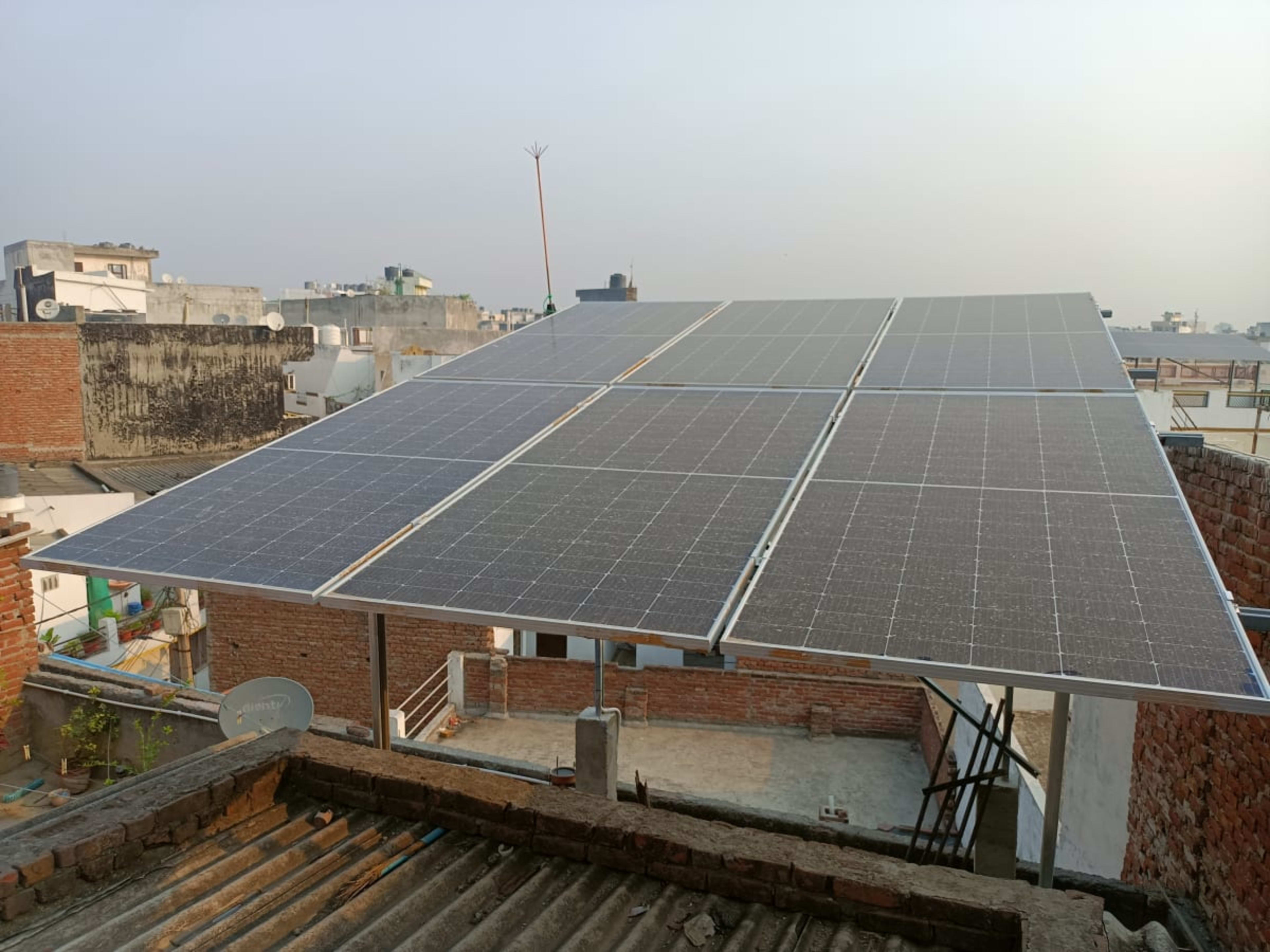3KW ONGRID LONI — installed by Avisha solar solutions