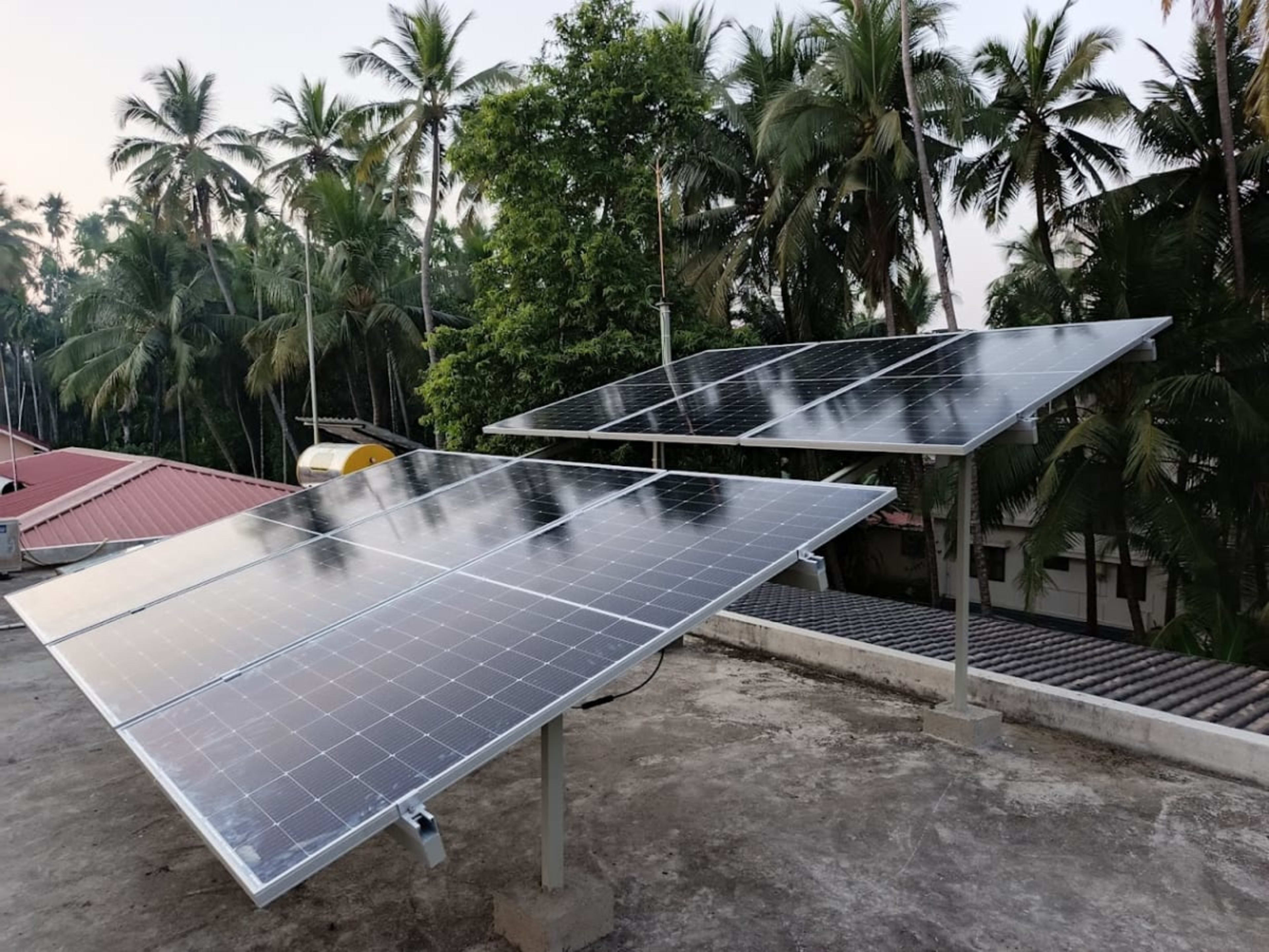 3.25 Kw Waaree Panels feston inverters 78000 Subsidised Solar system — installed by Mahati enterprises