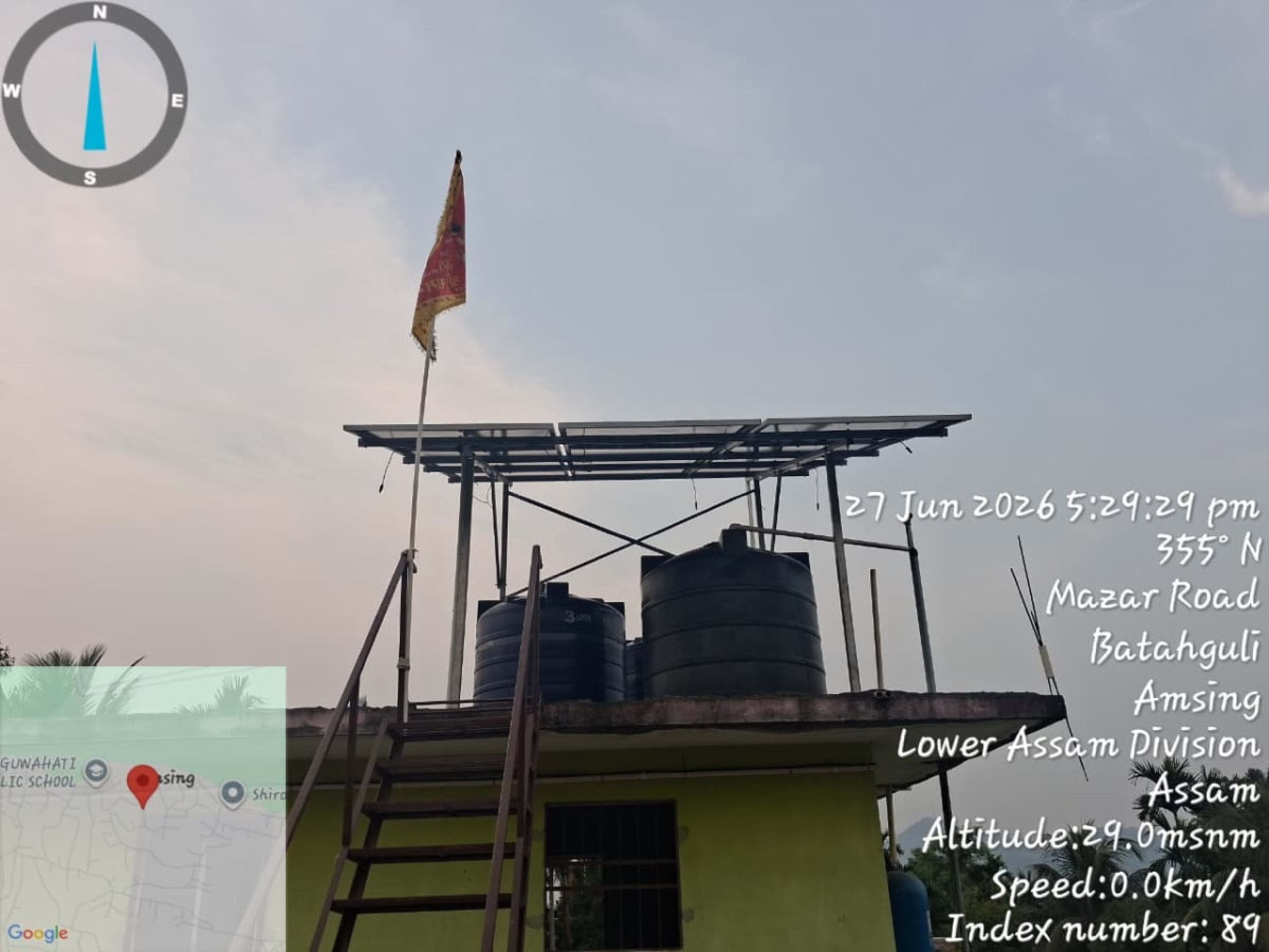 5kW Agricultural Solar Installation at [Guwahati] — installed by Adree Energy Systems Private Limited 