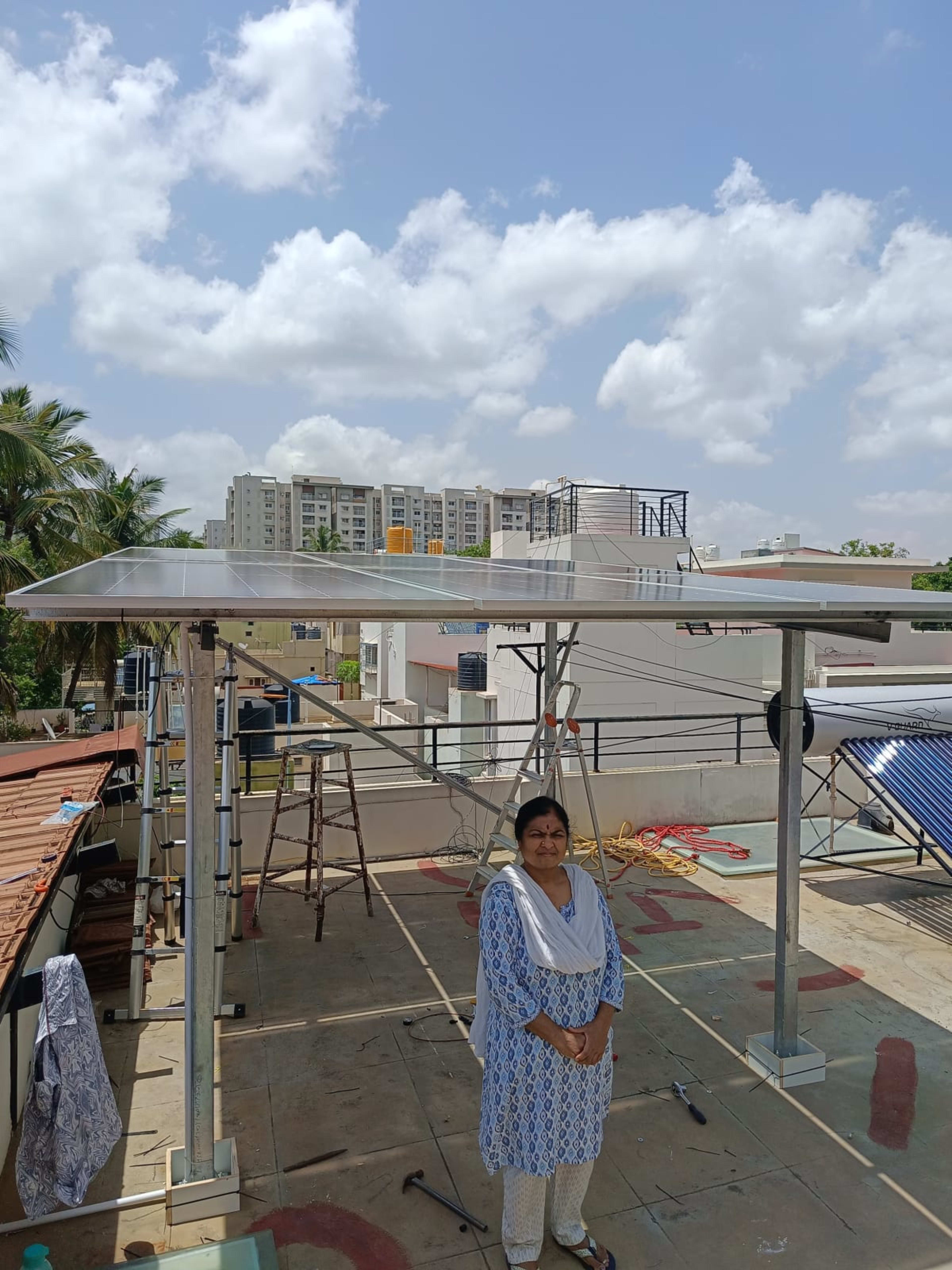 3kW Residential Solar Installation with ₹78,000 subsidy under PM Surya Ghar Yojana at Vidyaranyapura, Bangalore — installed by SMAPP Analytics LLP