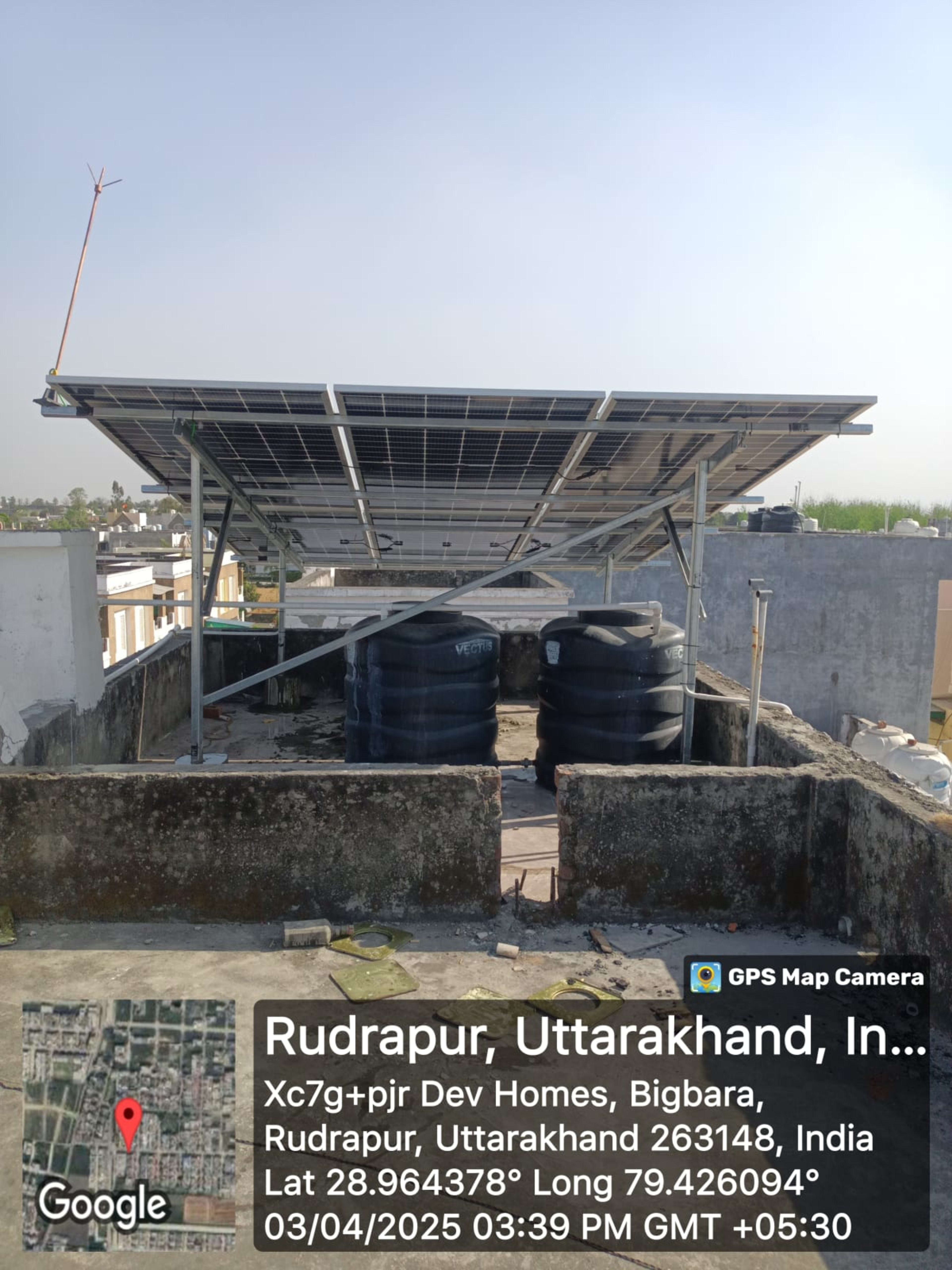 3KW ONGRID HALDWANI — installed by Avisha solar solutions