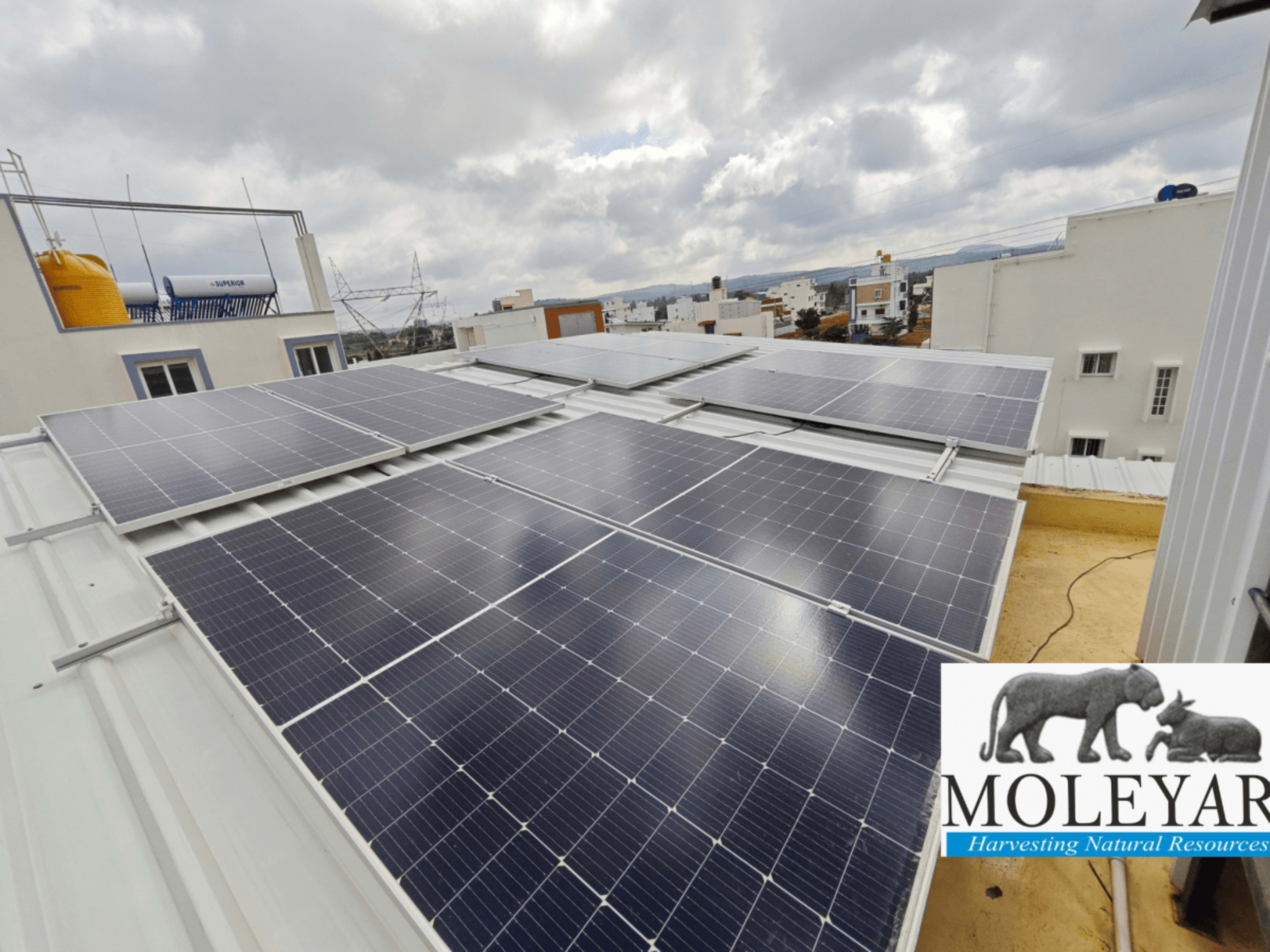 4kW Residential Solar Installation with ₹78,000 subsidy under PM Surya Ghar Yojana at Kaggalipura, Bangalore — installed by Moleyar Renewables