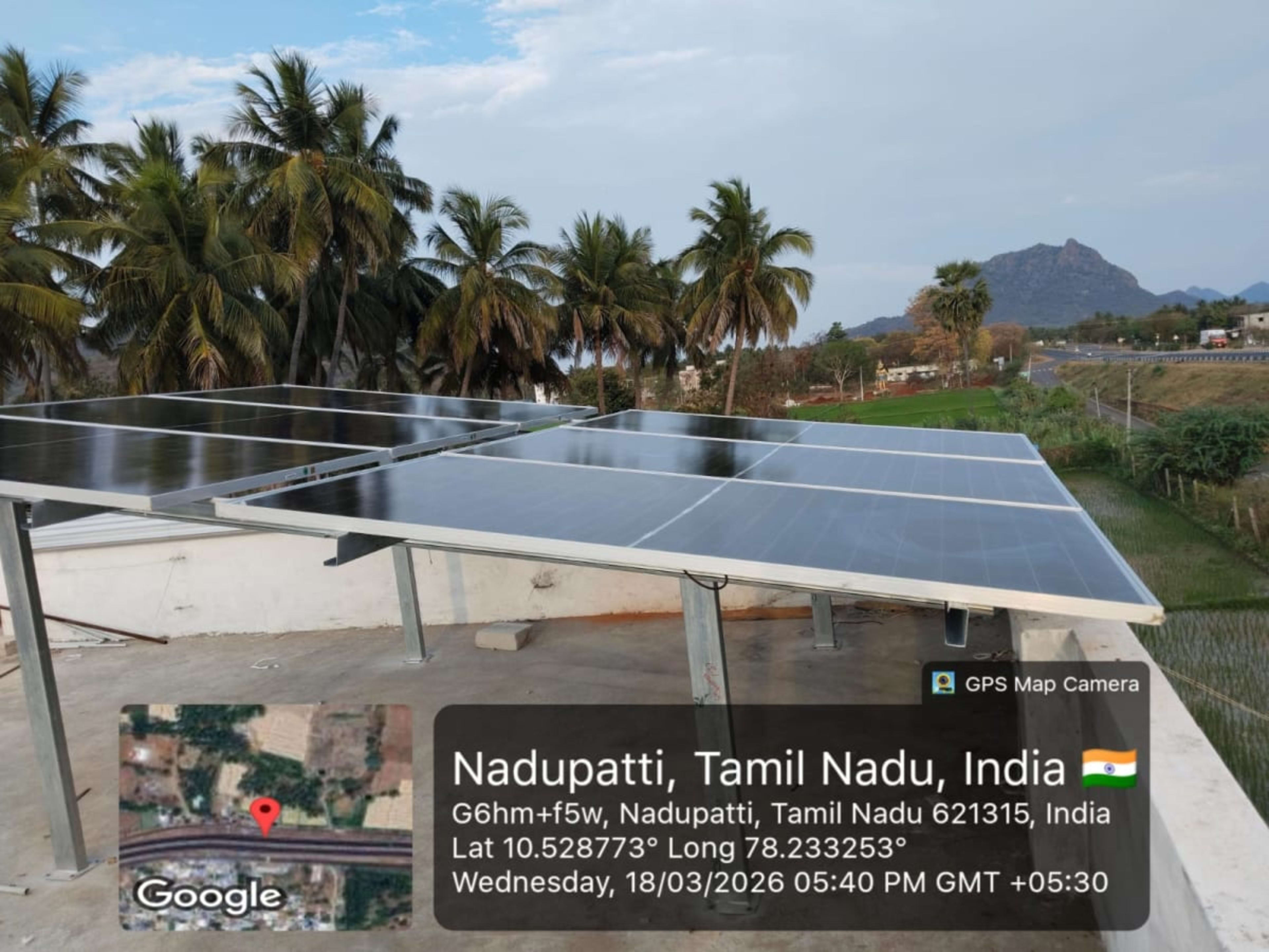 3kw Residential Solar Installation with ₹60,000 subsidy under PM Surya Ghar Yojana at Tiruchirappalli — installed by Sri enterprises trichy