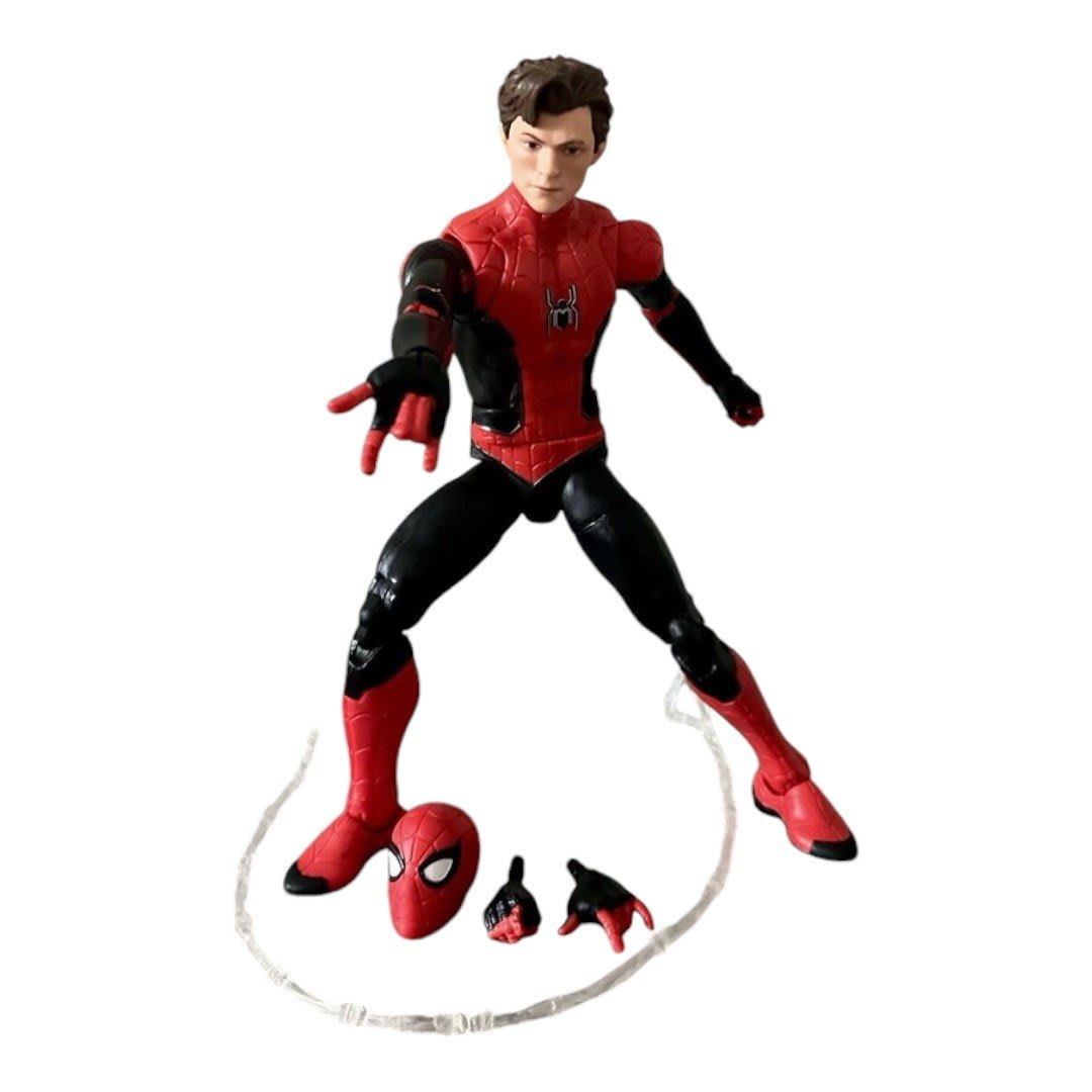 Marvel Legends Upgraded Suit Spider-Man Unmasked No Way Home | No Box