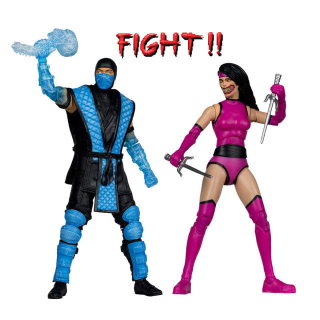 Sub-Zero vs Mileena (Mortal Kombat Klassic) Deluxe 2-Pack Action Figure