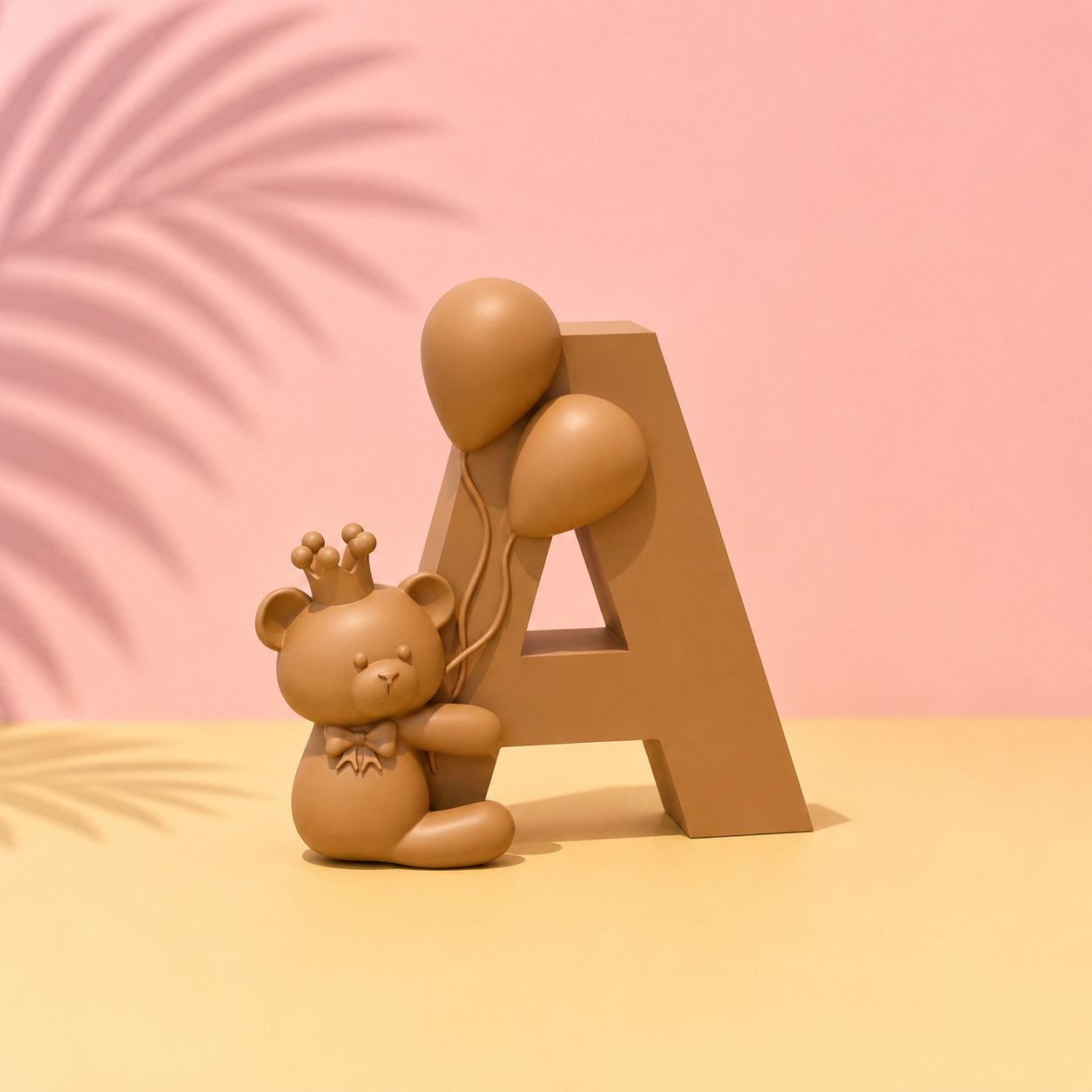 Kids letter with teddy