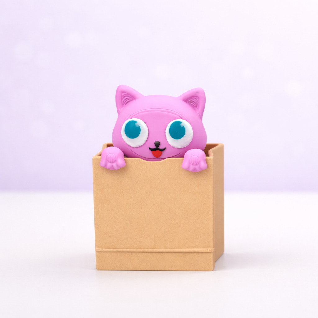 Cat Box 3d Clicker - set of 5