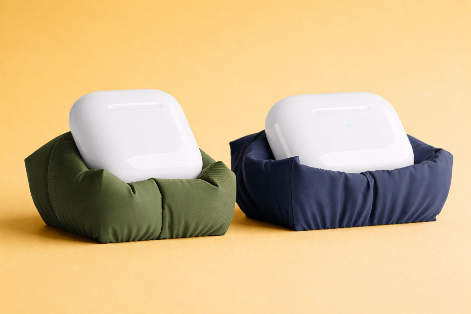 Puffy pillow airpod stand
