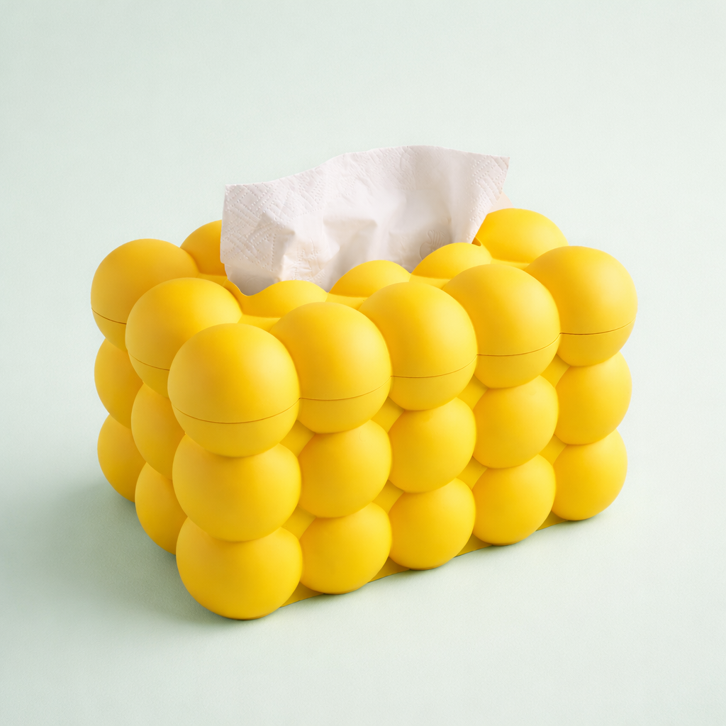 Bubble tissue box