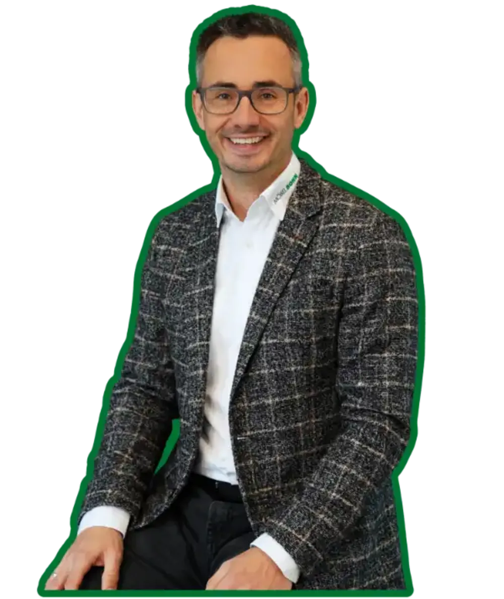 Silvio Rösner Sitzendes Foto des Geschäftsführer Silvio Rösner