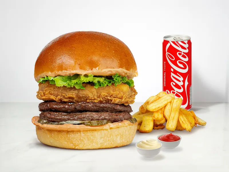 Cheese Suffle Burger MenüBurger - Red Bunder