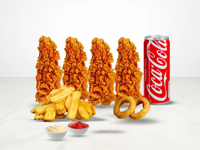 4 lü Tenders MenüBurger - Red Bunder