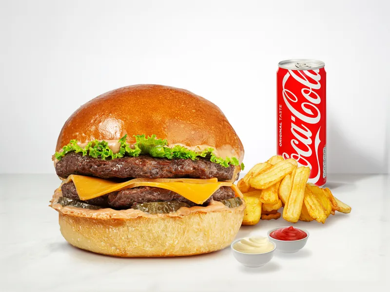 Cheese Burger MenuBurger - Red Bunder