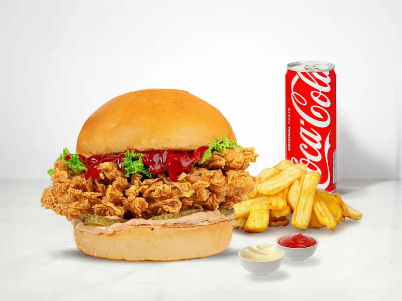 Red Hot Soslu Çıtır Tavuk Burger MenüBurger - Red Bunder