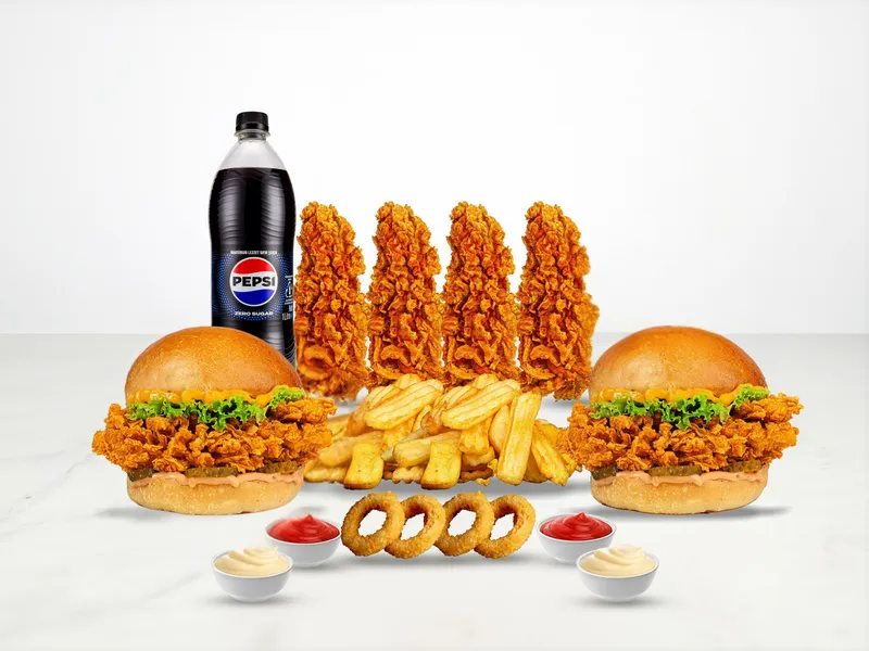 Red Chicken Double Mix MenüBurger - Red Bunder