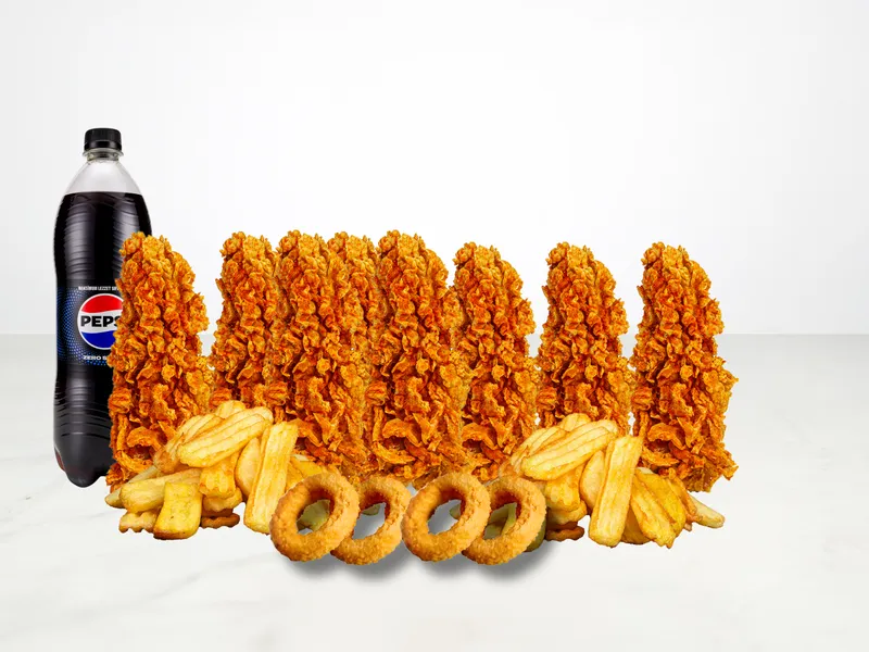 8’li Çıtır Tavuk Tenders Menü + (Litrelik İçecekli)Burger - Red Bunder