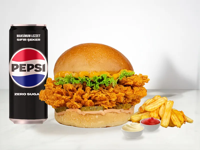 Çıtır Tavuk Burger MenüBurger - Red Bunder