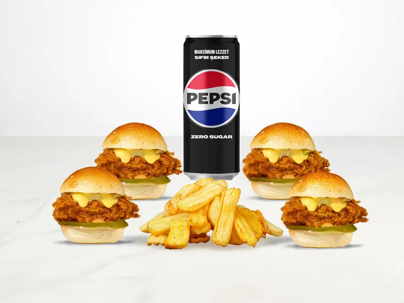 Tadımlık Mini Tavuk MenüBurger - Red Bunder