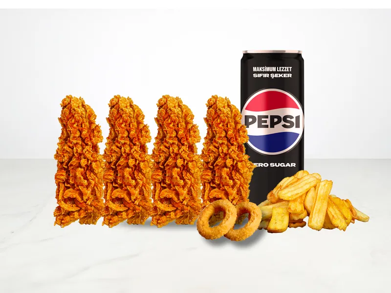 4 lü Tenders MenüBurger - Red Bunder