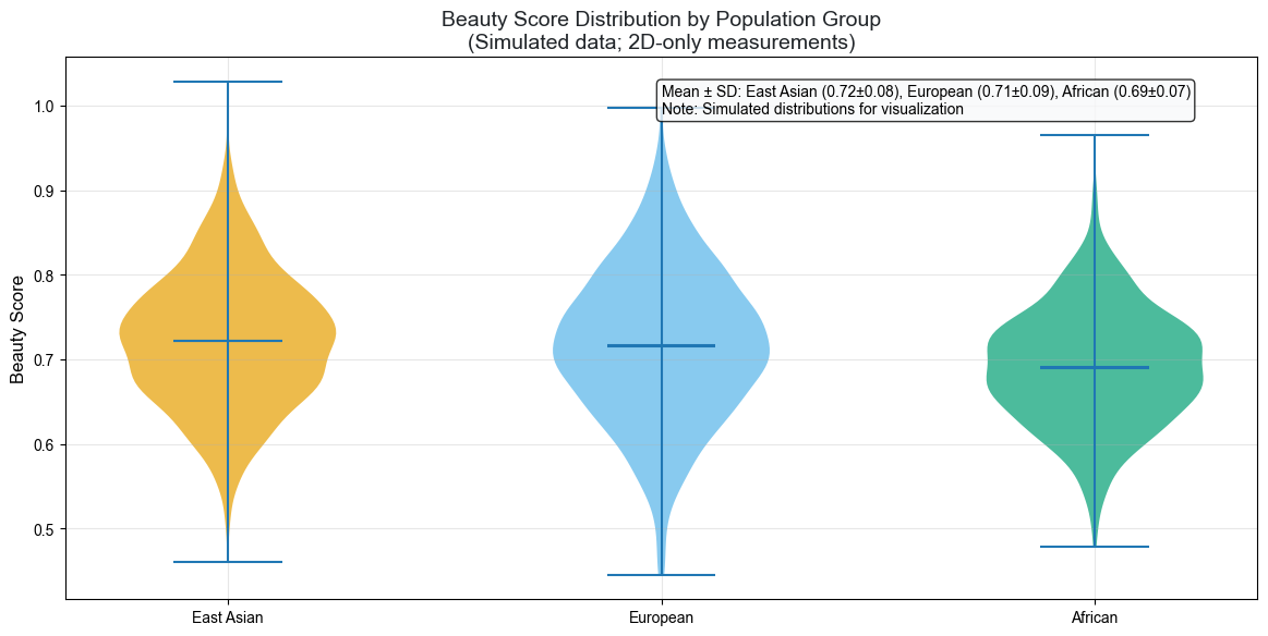 Beauty Score Distribution