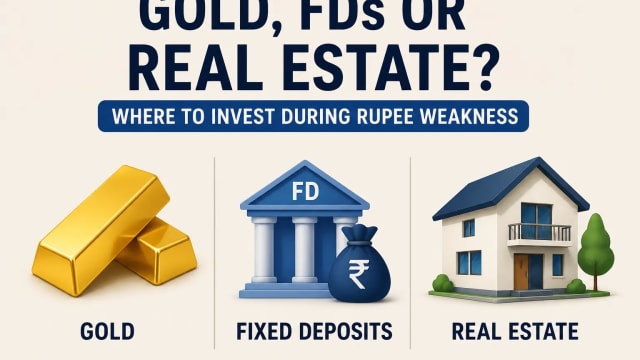 Gold, Fixed Deposits or Real Estate? Experts Reveal Where Investors Should Put Money During Rupee Weakness