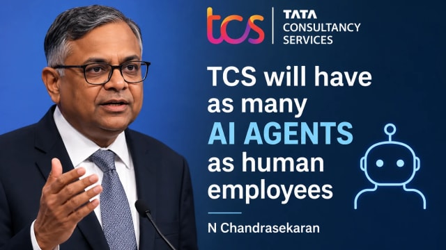 TCS Will Have as Many AI Agents as Human Employees, Says N Chandrasekaran