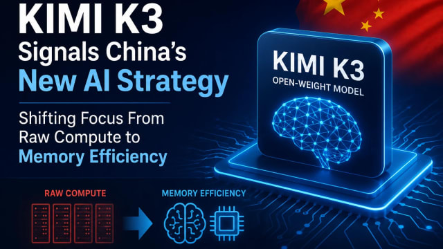 Kimi K3 Signals China’s New AI Strategy, Shifting Focus From Raw Compute to Memory Efficiency