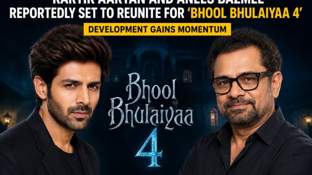 Kartik Aaryan and Anees Bazmee Reportedly Set to Reunite for ‘Bhool Bhulaiyaa 4’; Development Gains Momentum.