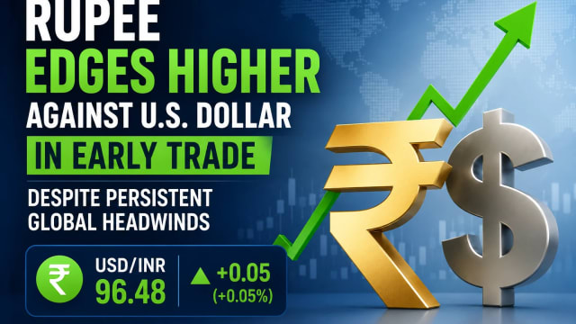 Rupee Edges Higher Against U.S. Dollar in Early Trade Despite Persistent Global Headwinds