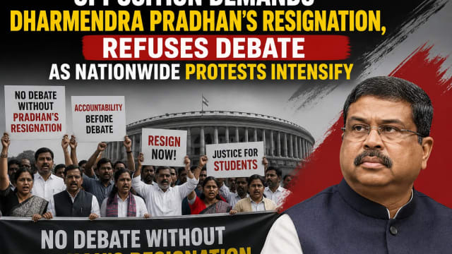 Opposition Demands Dharmendra Pradhan’s Resignation, Refuses Debate as Nationwide Protests Intensify