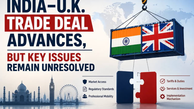 India–U.K. Trade Deal Advances, But Key Issues Remain Unresolved