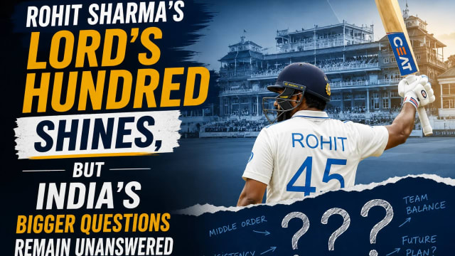 Rohit Sharma’s Lord’s Hundred Shines, But India’s Bigger Questions Remain Unanswered