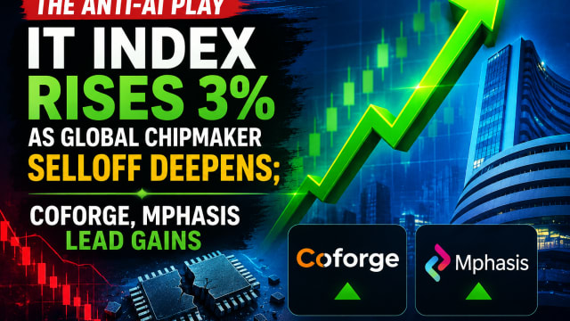 Indian IT Stocks Rally as Chipmaker Selloff Intensifies; Coforge and Mphasis Lead Sector Gains