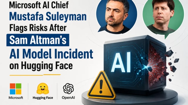 Microsoft AI Chief Mustafa Suleyman Flags Risks After Sam Altman’s AI Model Incident on Hugging Face