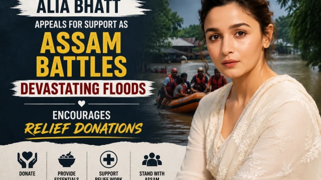 Alia Bhatt Appeals for Support as Assam Battles Devastating Floods, Encourages Relief Donations