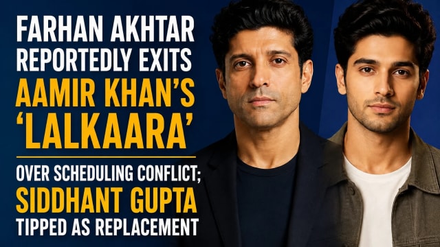 Farhan Akhtar Reportedly Exits Aamir Khan’s ‘Lalkaara’ Over Scheduling Conflict; Siddhant Gupta Tipped as Replacement