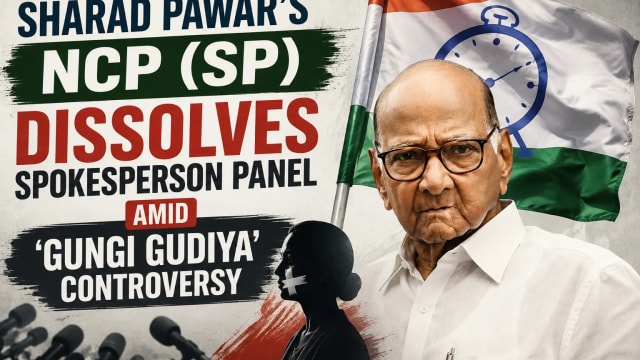 Sharad Pawar’s NCP (SP) Dissolves Spokesperson Panel Amid ‘Gungi Gudiya’ Controversy