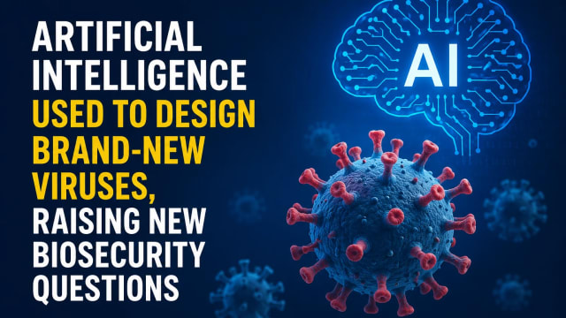 Artificial Intelligence Used to Design Brand-New Viruses, Raising New Biosecurity Questions