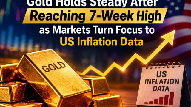 Gold Holds Steady After Reaching 7-Week High as Markets Turn Focus to US Inflation Data