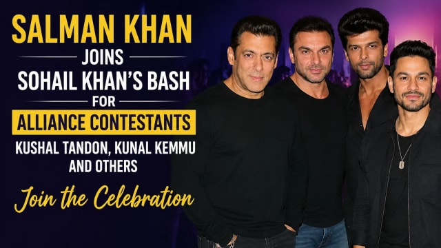 Salman Khan Joins Sohail Khan’s Bash for Alliance Contestants; Kushal Tandon, Kunal Kemmu and Others Join the Celebration