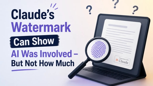 Claude’s Watermark Can Show AI Was Involved — But Not How Much
