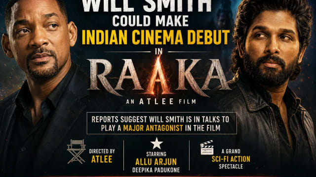 Will Smith Could Make Indian Cinema Debut in Allu Arjun–Atlee’s Raaka